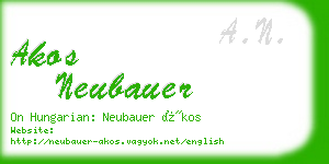akos neubauer business card